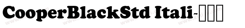 CooperBlackStd Itali字体转换